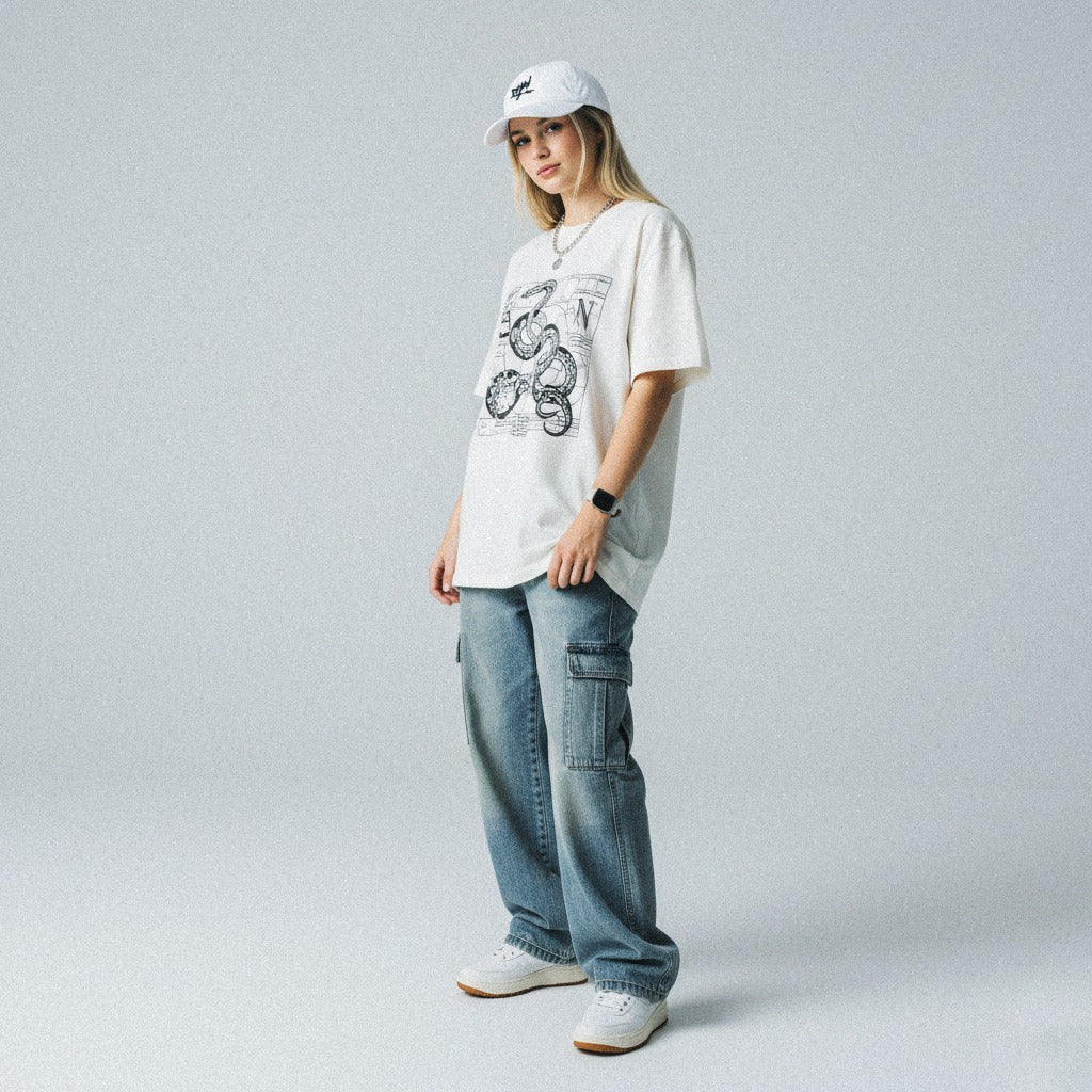 Blue Yoko World® Graffiti Cap