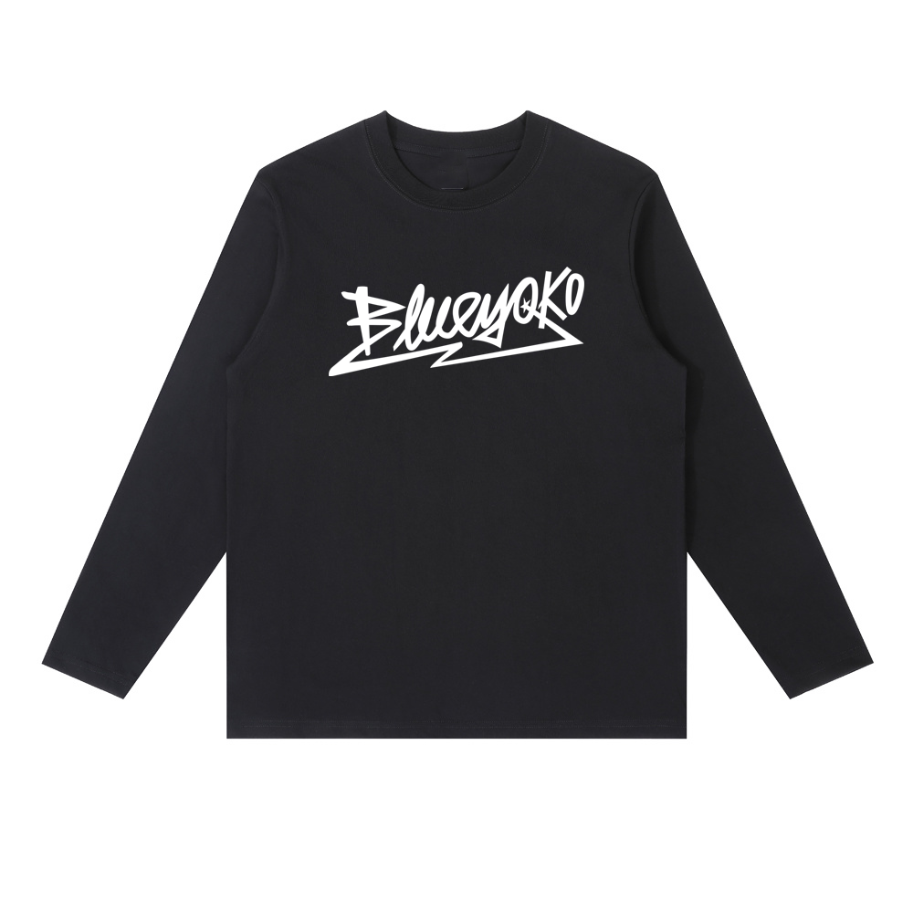 Blue Yoko logo longsleeve