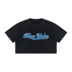DISTRESS LOGO BOXY CROPPED TEE