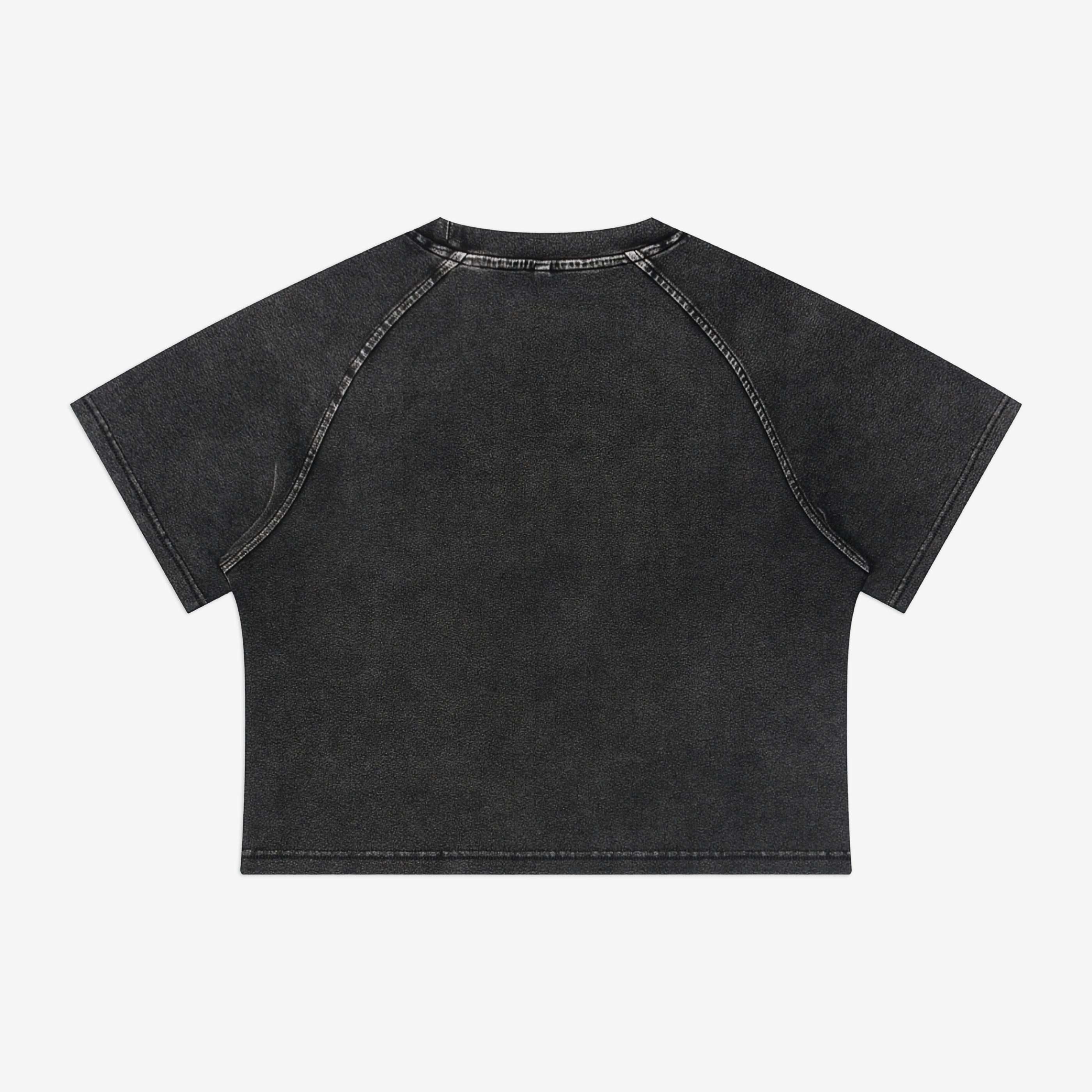 CUPID ACID WASH CROPPED TEE