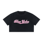 DISTRESS LOGO BOXY CROPPED TEE