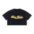 DISTRESS LOGO BOXY CROPPED TEE