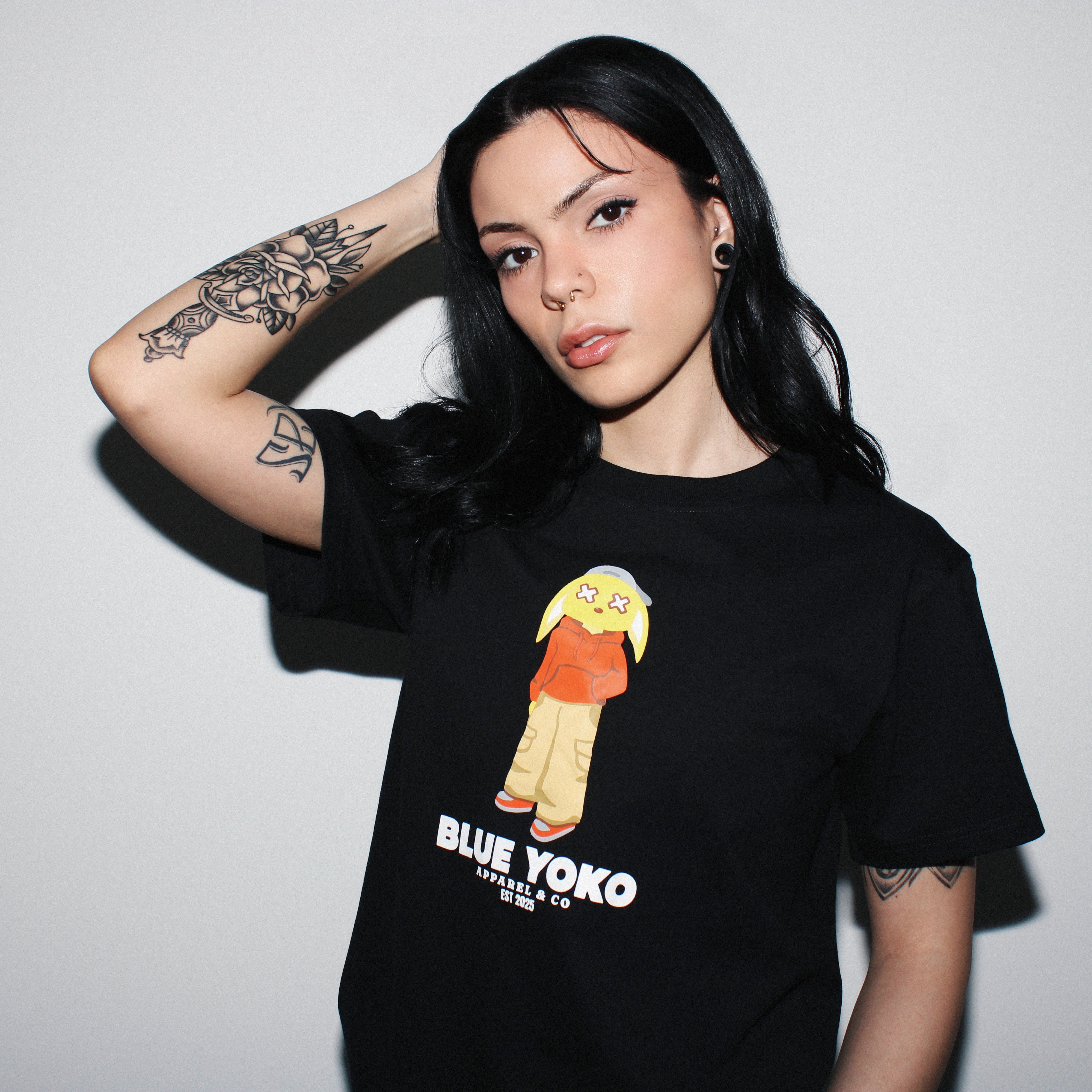 Rizzy Rabbit tee – Blue Yoko Apparel