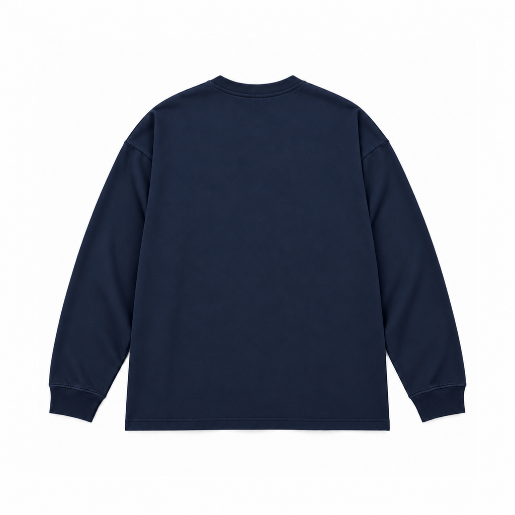 CANDY HEARTS III OVERSIZED LONGSLEEVE - NAVY