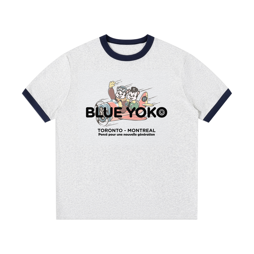 RETRO PLANE - HEATHER GREY