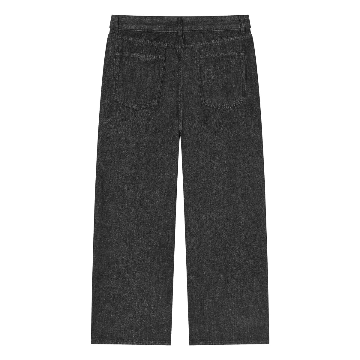 UNISEX STRAIGHT LEG JEANS - BLACK