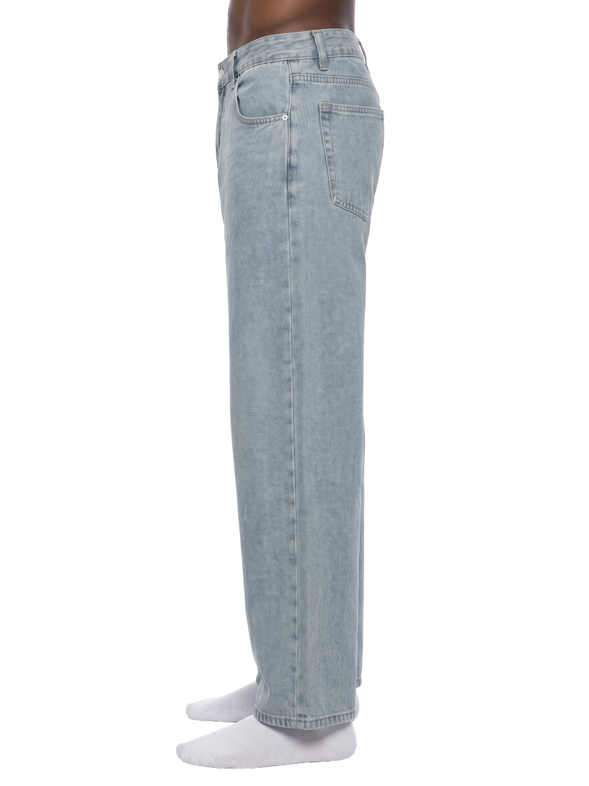 UNISEX STRAIGHT LEG JEANS - BLUE