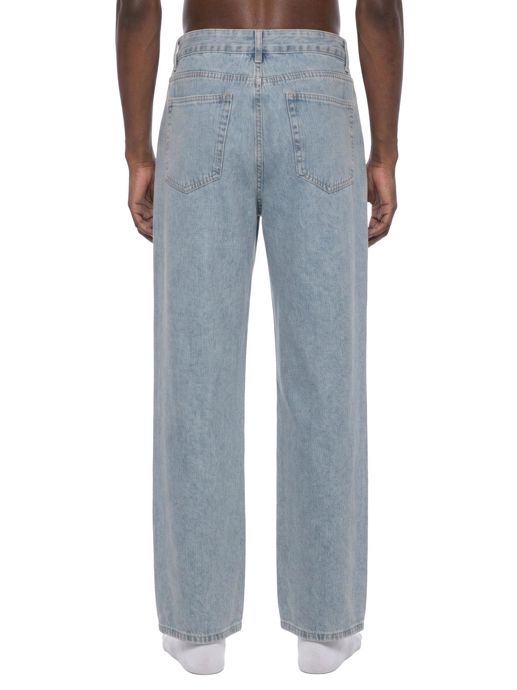 UNISEX STRAIGHT LEG JEANS - BLUE