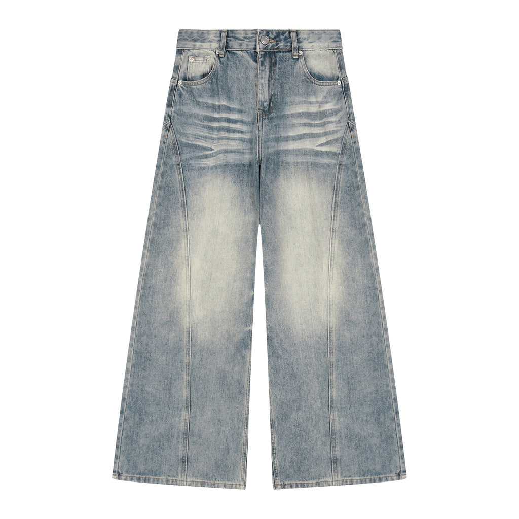 WOMEN WIDE LEG JEANS - BLUE