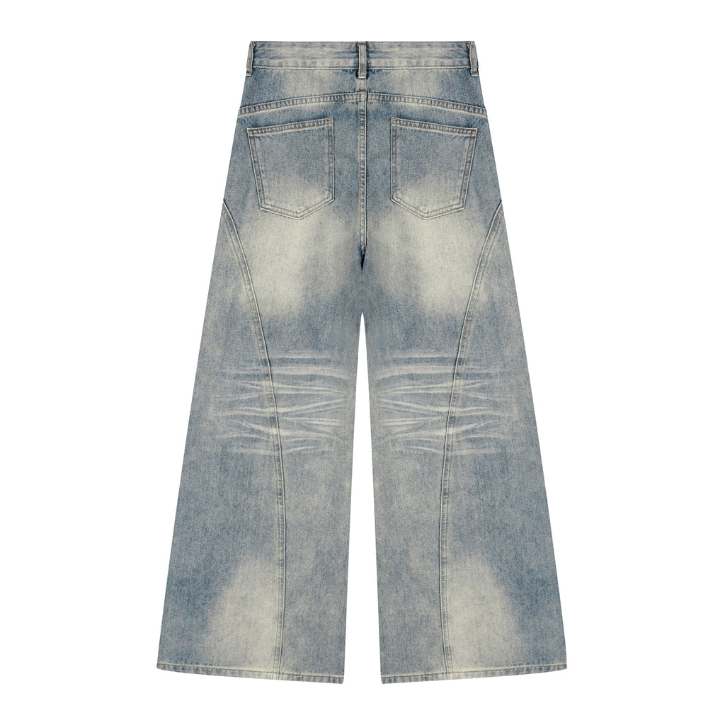 WOMEN WIDE LEG JEANS - BLUE