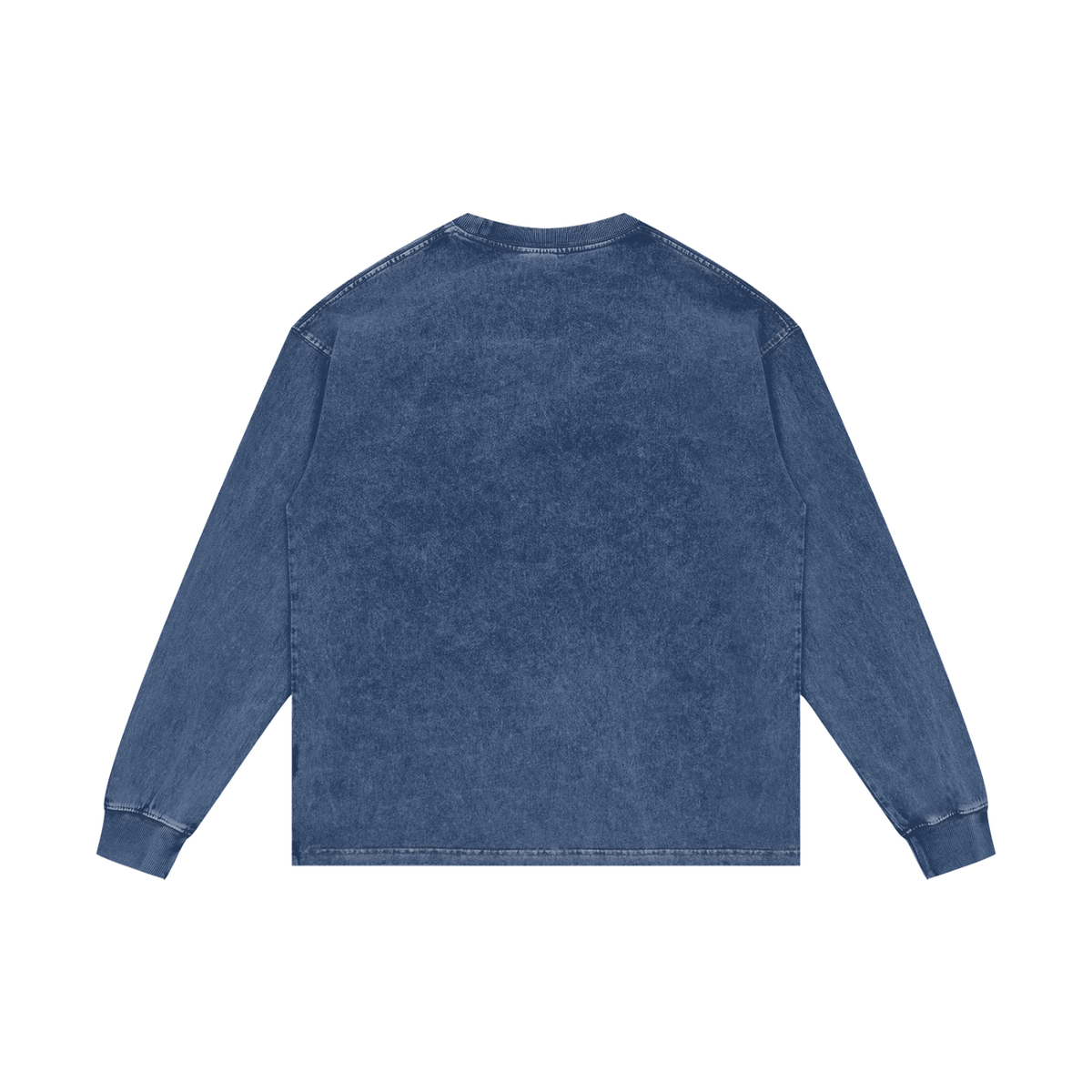 BLUE YOKO ACID WASH LONGSLEEVE - BLUE