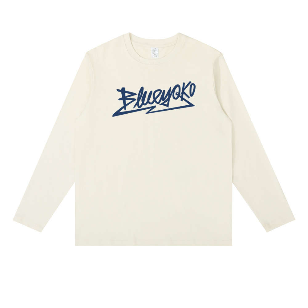 Blue Yoko logo longsleeve