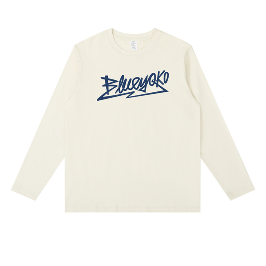 Blue Yoko logo longsleeve