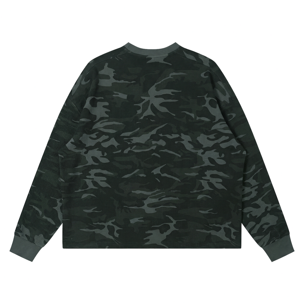 03 WAFFLE KNIT LONGSLEEVE - DARK CAMEO