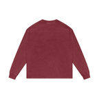 BLUE YOKO ACID WASH LONGSLEEVE - RED