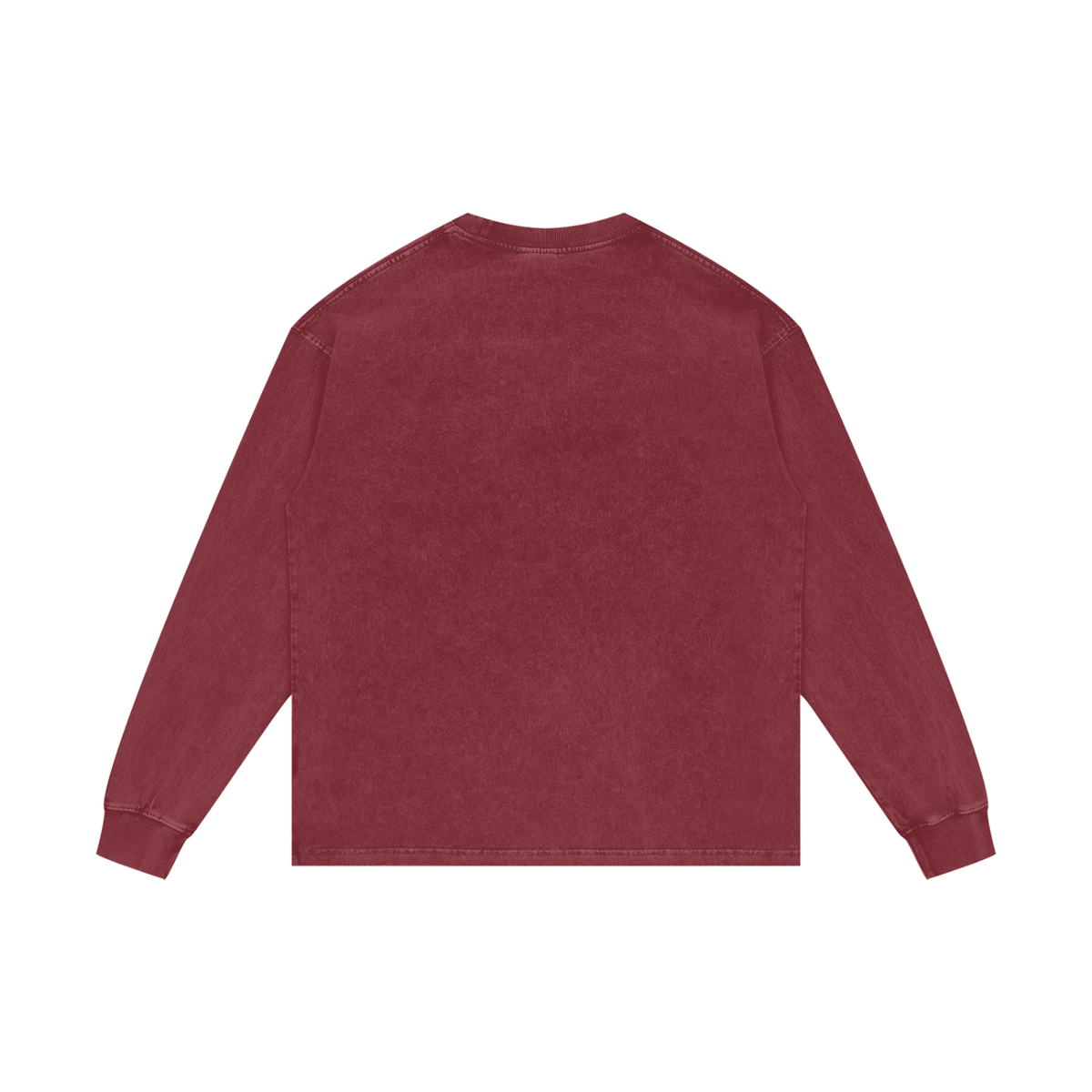 BLUE YOKO ACID WASH LONGSLEEVE - RED