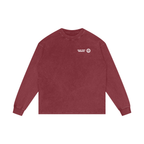 BLUE YOKO ACID WASH LONGSLEEVE - RED