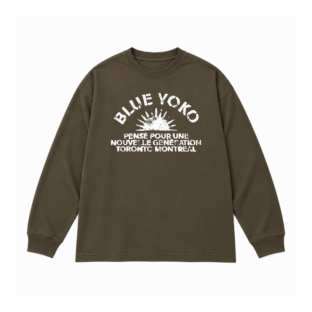 RISING SUN SWEATSHIRT - BROWN
