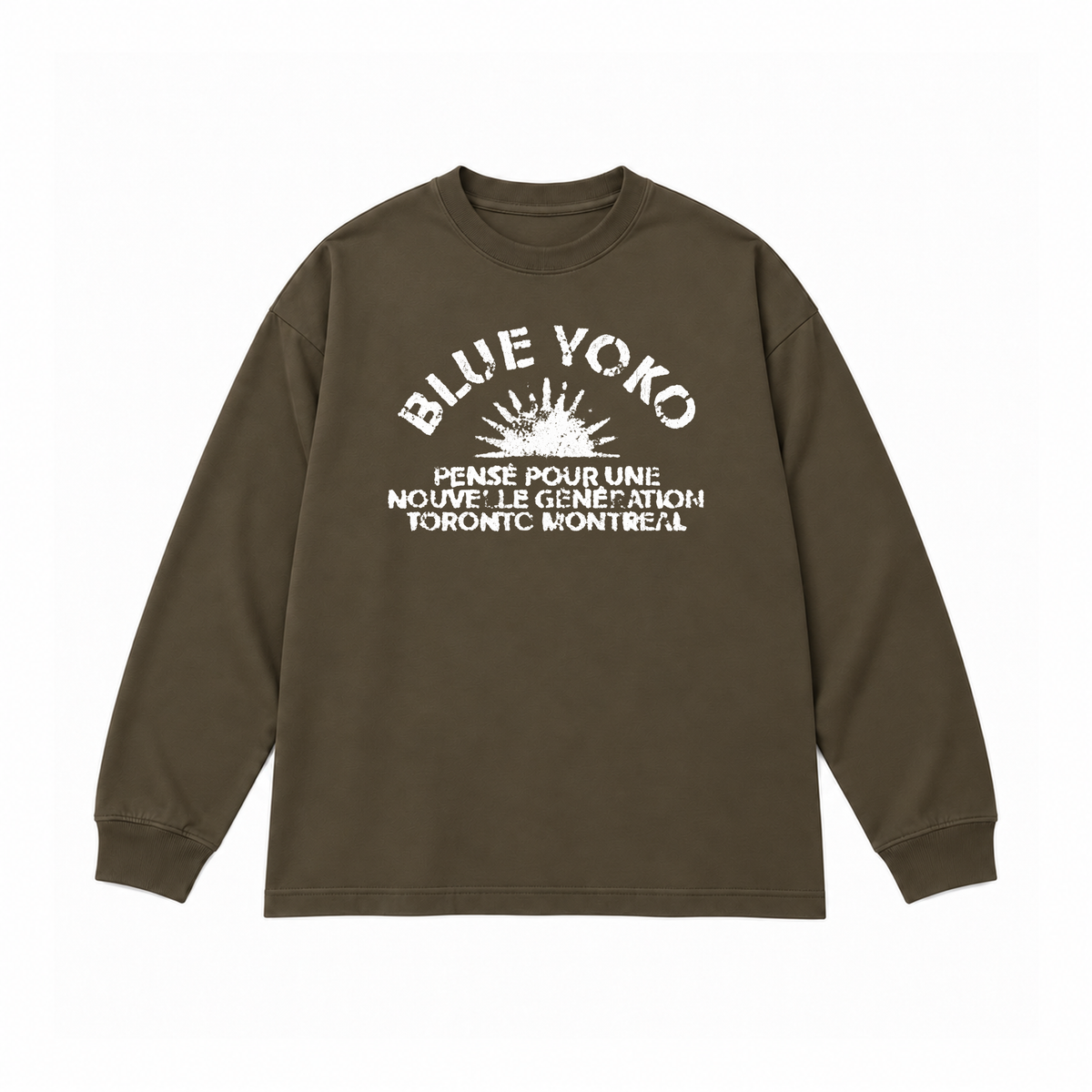 RISING SUN SWEATSHIRT - BROWN