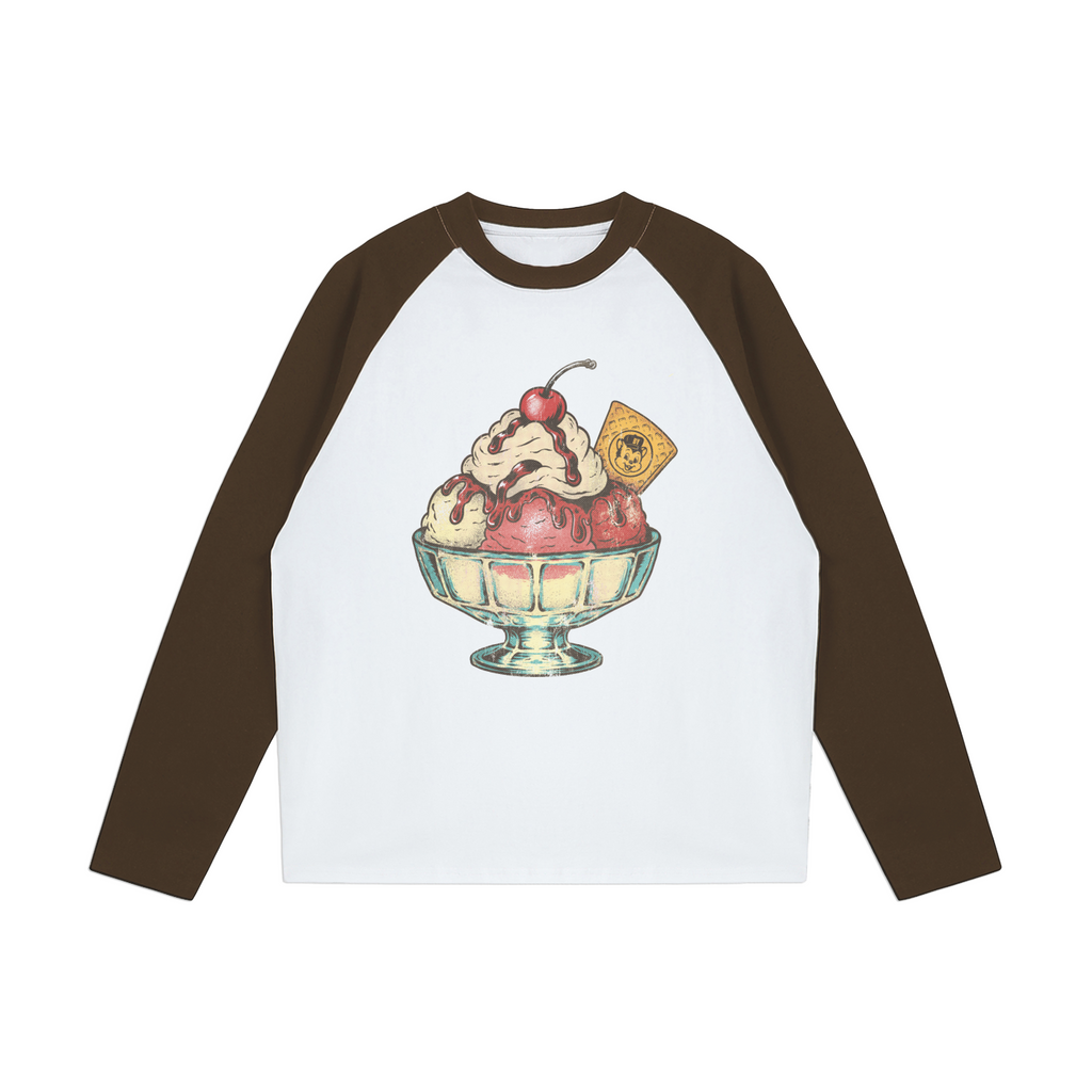 SUNDAE RAGLAN LONGSLEEVE - BROWN
