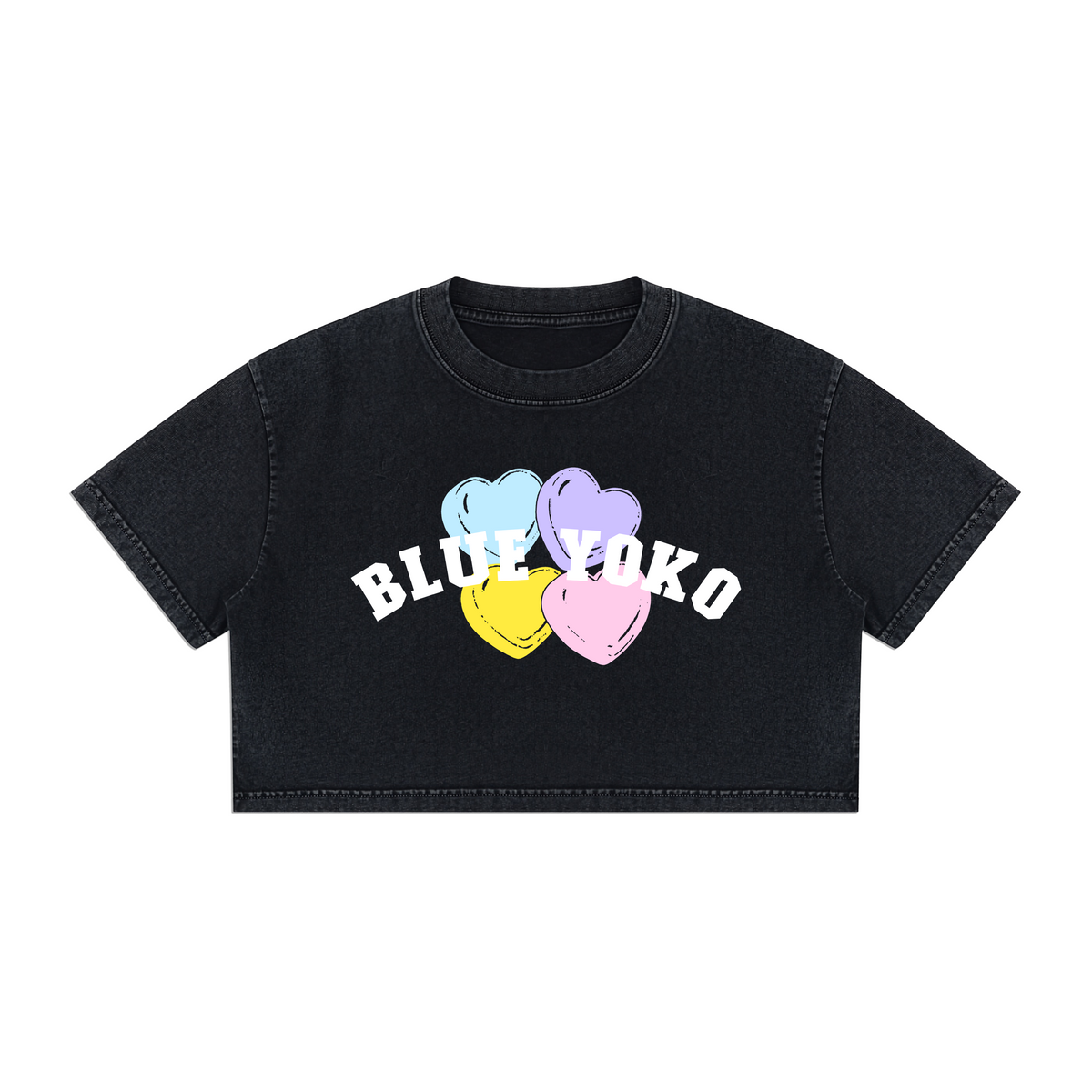 CANDY HEARTS III BOXY CROPPED TEE